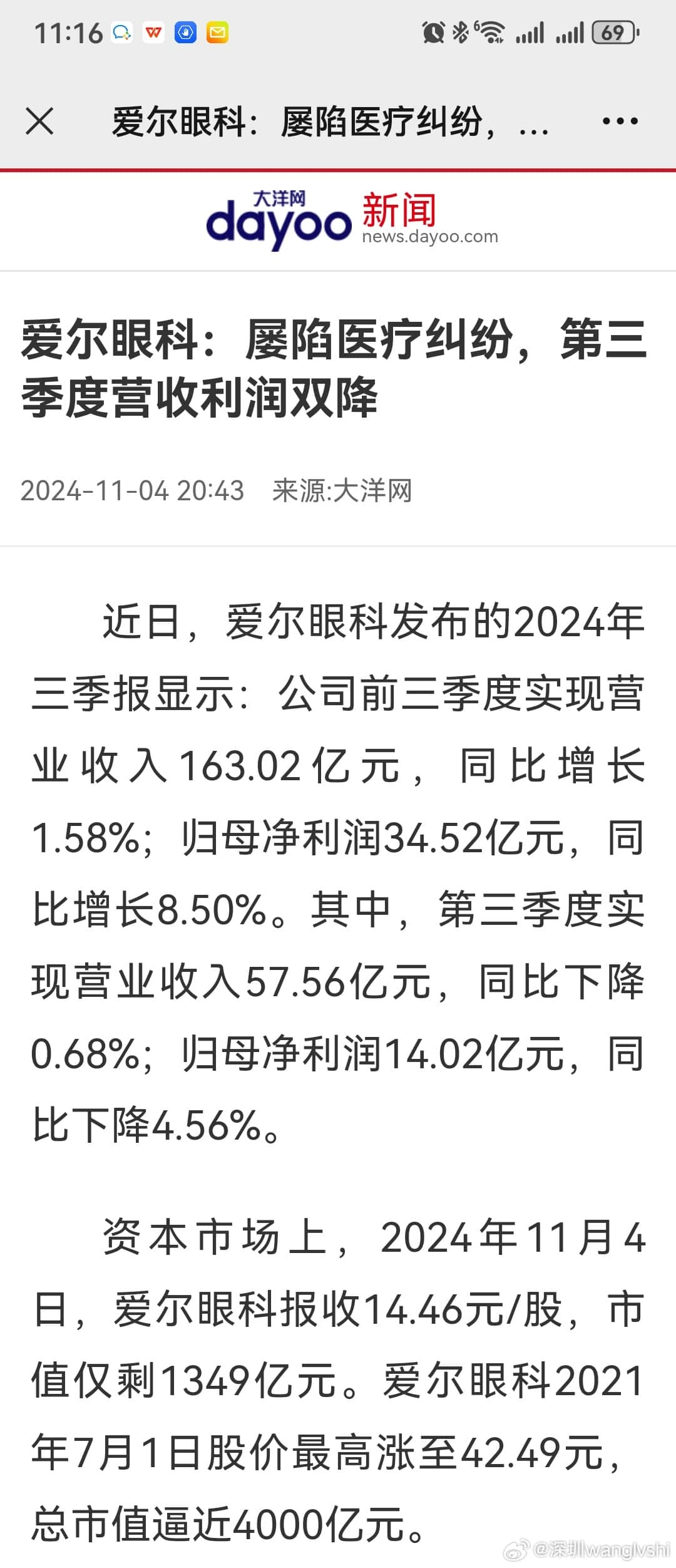 爱尔眼科, 艾尔西柚, 莉利, 艾芬